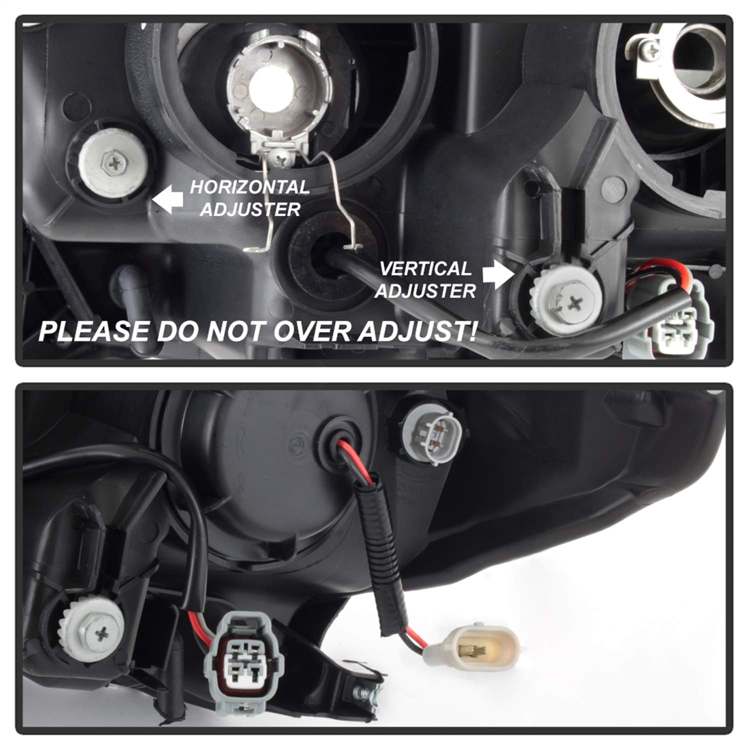 Projector Headlight Xtune PRO-JH-TTA16-LBDRL-C, 1 Pack