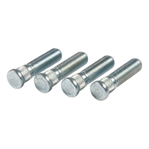 Lippert Wheel Lug Studs Replacement for 5,200 to 7,000-lb. Trailer Axle Capacities with 9/16"-18 UNF Thread Size, 2.31" Length from Underhead to End, 0.617" Spline, 0.77" Head, Pack of 4-2023134014