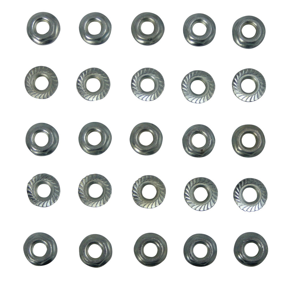 Serrated Face Nuts Moroso 97036, 5/16-24 Thread, Pack of 25