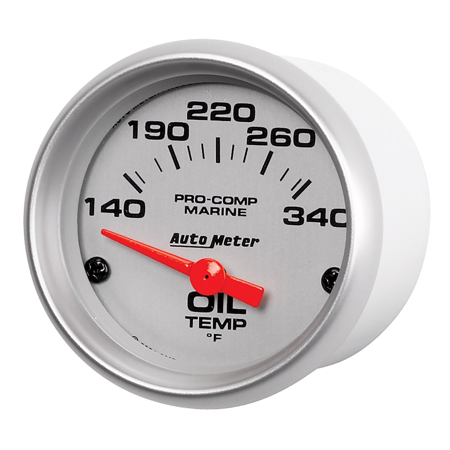 AutoMeter Oil Temp Gauge, 2 1/16", 140-300ºf, Electric, Marine Silver (200764-33)