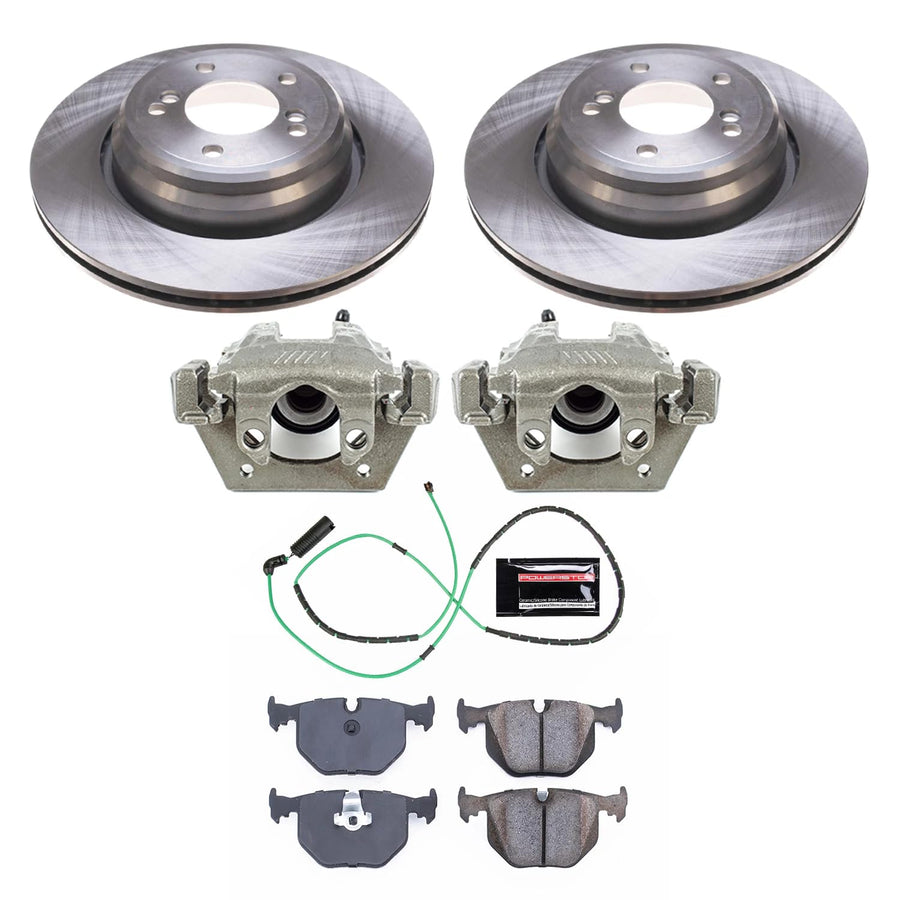 Power Stop KCOE5732 Replacement Autospecialty Rear Brake Caliper Kit- OE Brake Rotor, Brake Pads & Calipers For BMW M3 2001-2006 [Model Specific]