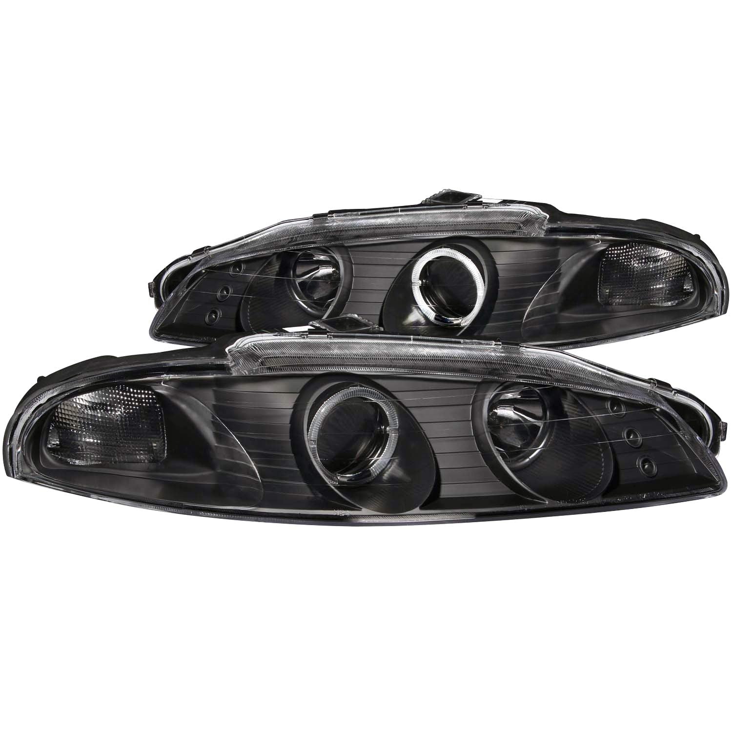 Halo Anzo USA 121377 Black Projector Headlight