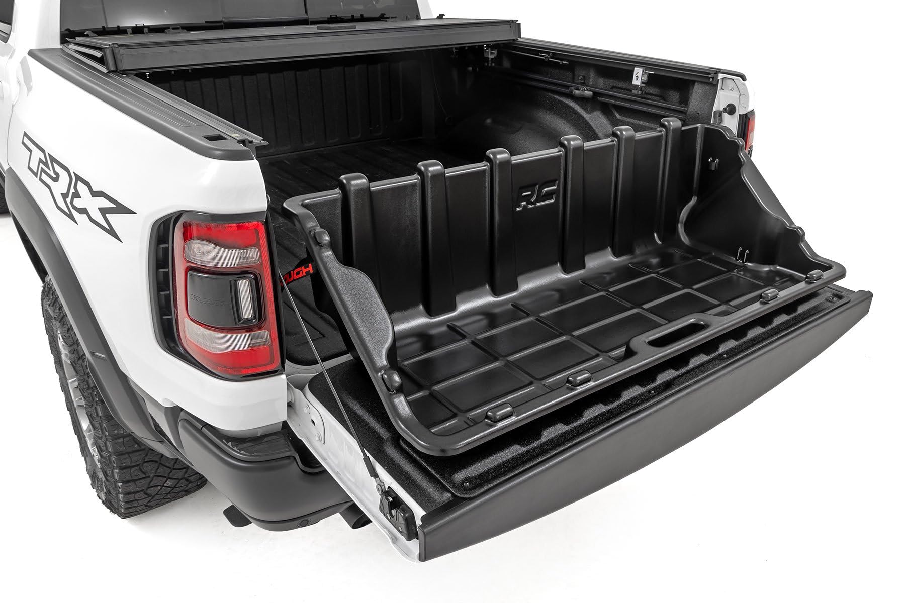 56" Rough Country Slide-Out Truck Bed Cargo Box - Heavy-Duty, Weather-Resistant Truck Organizer for Full-Size Beds, Easy Tailgate Access