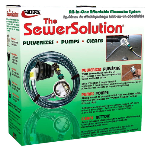 RV SewerSolution Valterra Drainage Kit with 10' Hose and Accessories