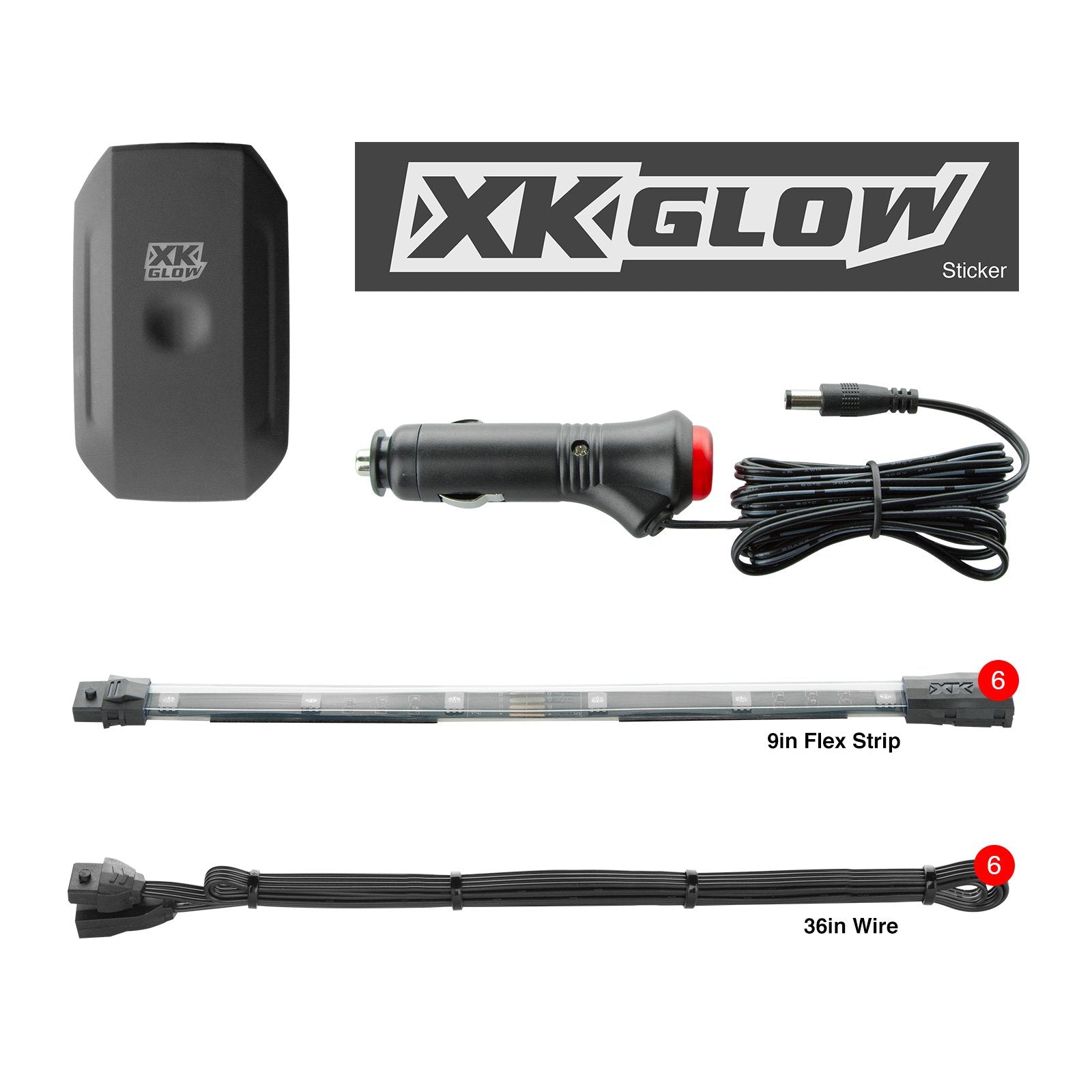 App Control XKGLOW Chrome Car Mini LED Accent Light Kit - Interior