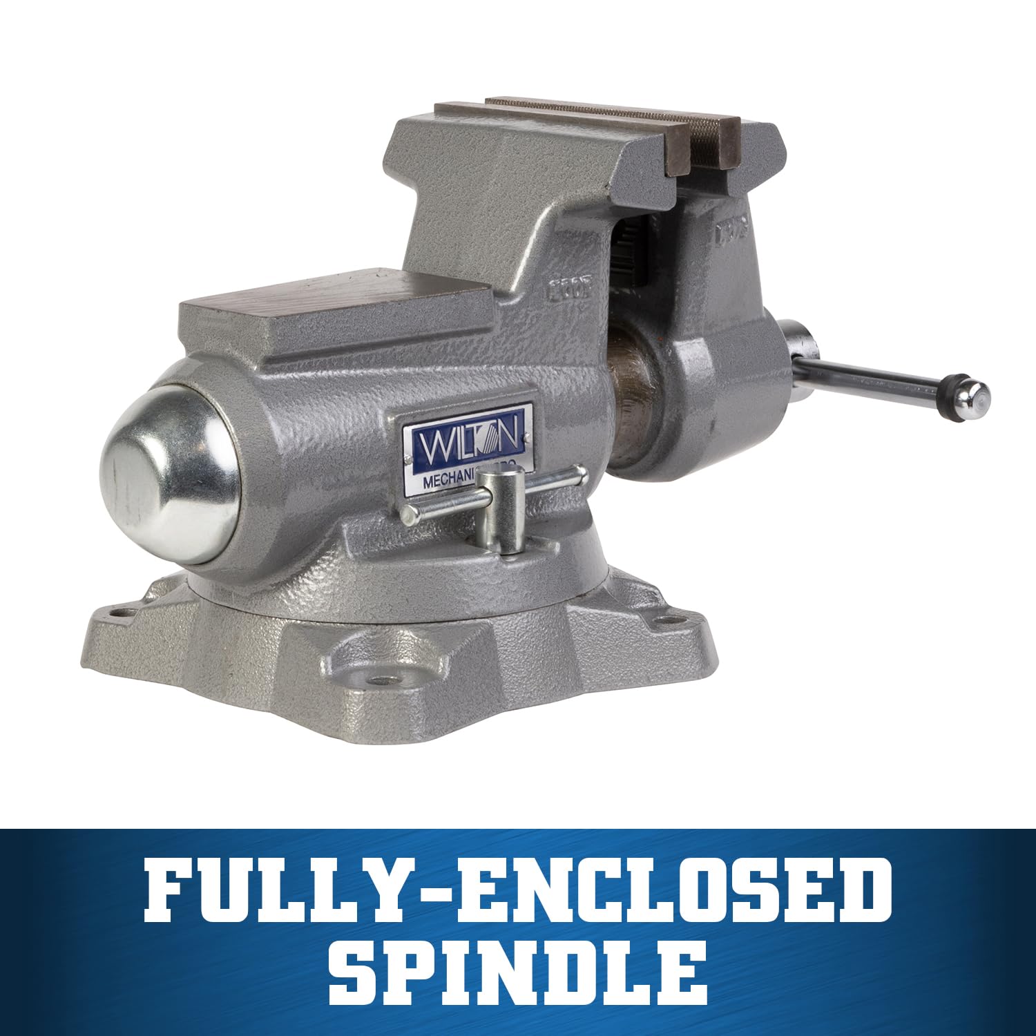 Wilton Pro Mechanics Bench Vise, 5-1/2" Jaw Width, 5" Jaw Opening, 3-5/8" Throat (Model 855M)