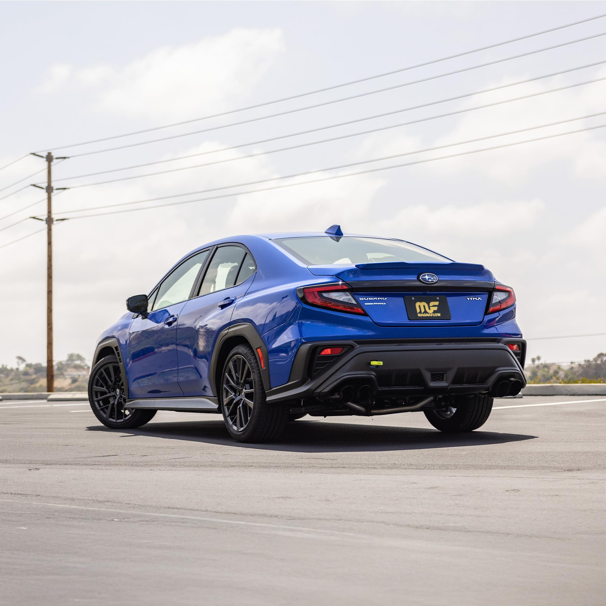 Performance Exhaust System MagnaFlow 19608: Cat-Back, Competition Series, For 2022-2025 Subaru WRX 2.4L, Quad Split Rear Exit Style