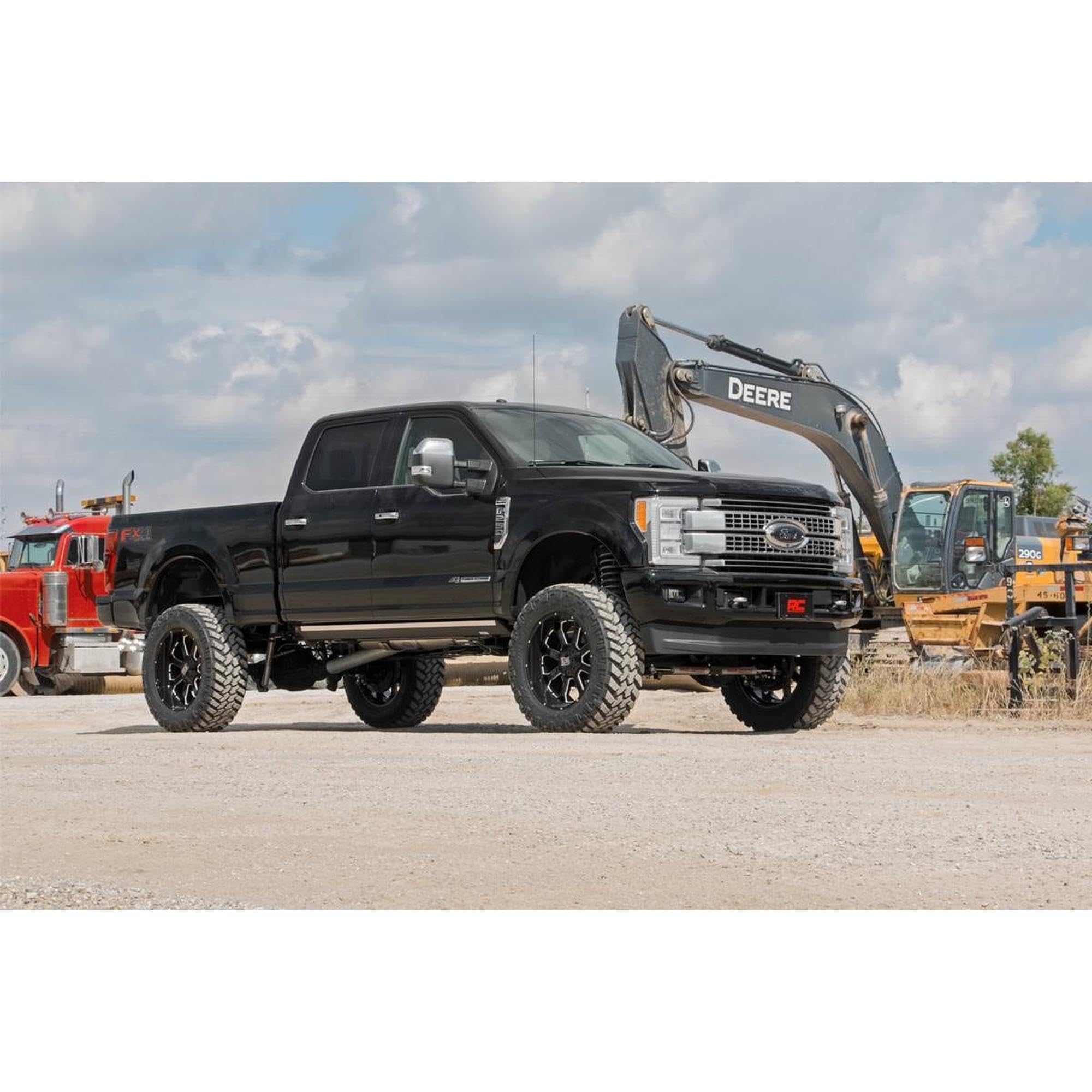 6" Rough Country Coilover Lift Kit for 17-22 Ford Super Duty | 4 Link - 56058