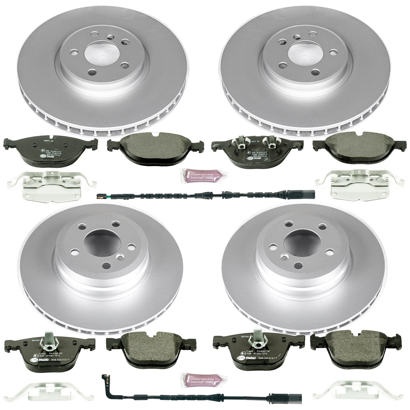 Euro-Stop Power Stop ESK6010 Brake Kit Front and Rear