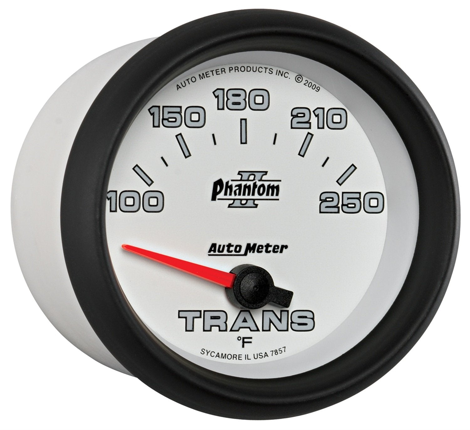 Auto Meter Phantom II 2-5/8" 100-250 F Short Sweep Electric Transmission Temperature Gauge 7857