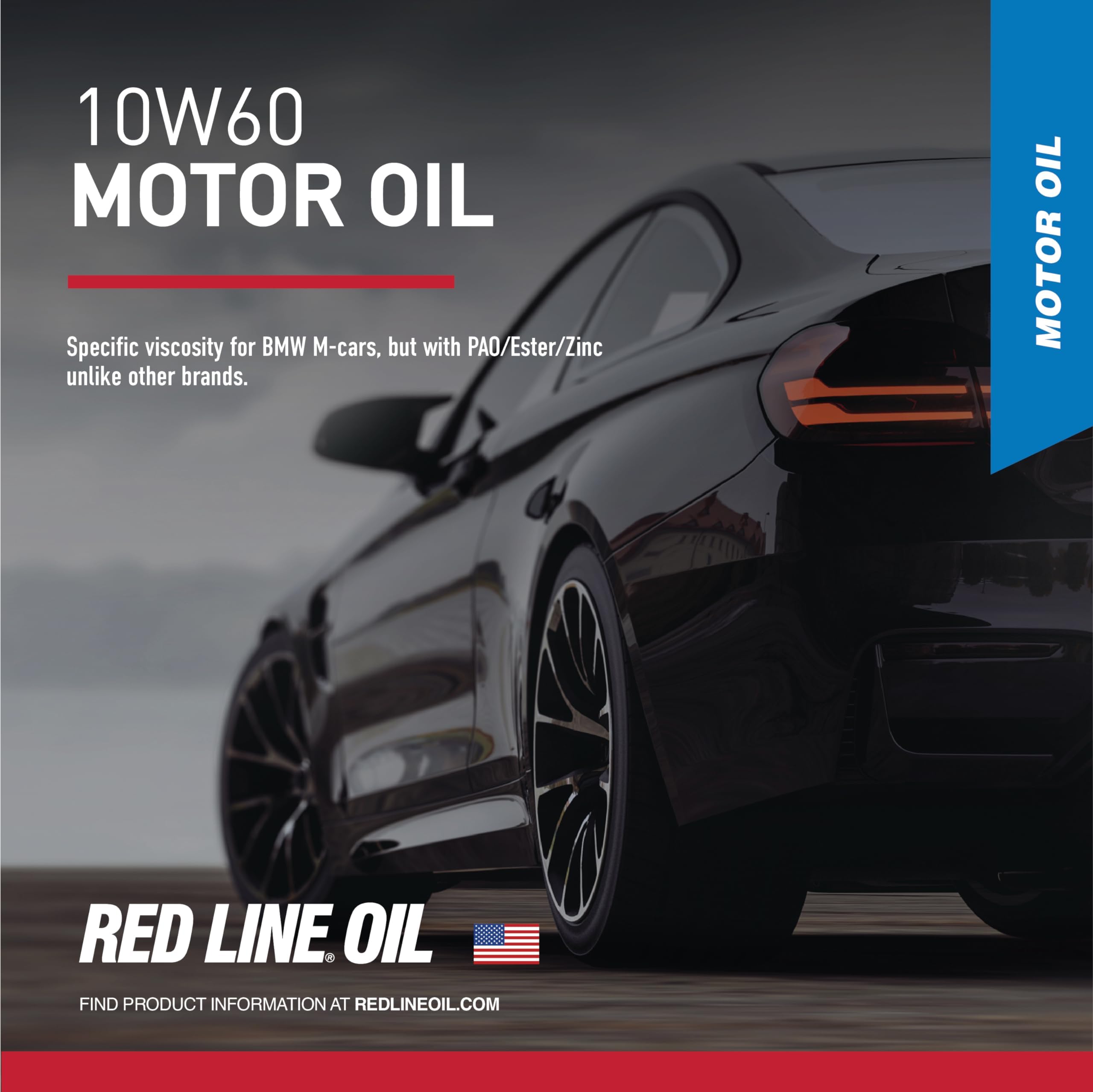 10W60 Red Line SAE Fully Synthetic Motor Oil - 5 Gallon Pail