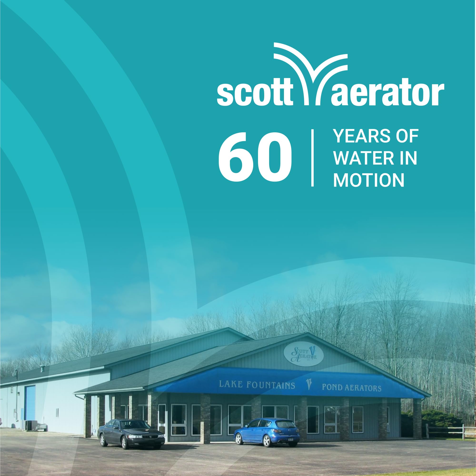 Aquasweep Scott Aerator Dock Mount 1/2 HP,115 Volt | Pond Muck Mover | Made in USA