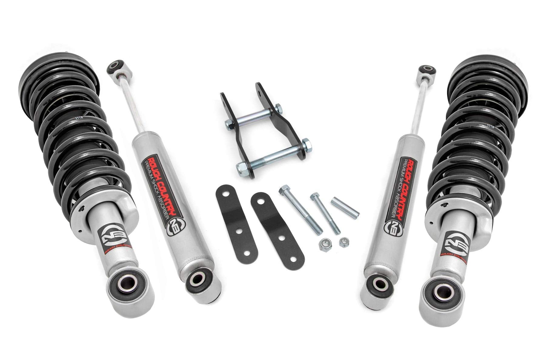 2.5" Rough Country Suspension Lift Kit with N3 Struts & N3 Rear Shocks for Toyota Tacoma (1996-2004)