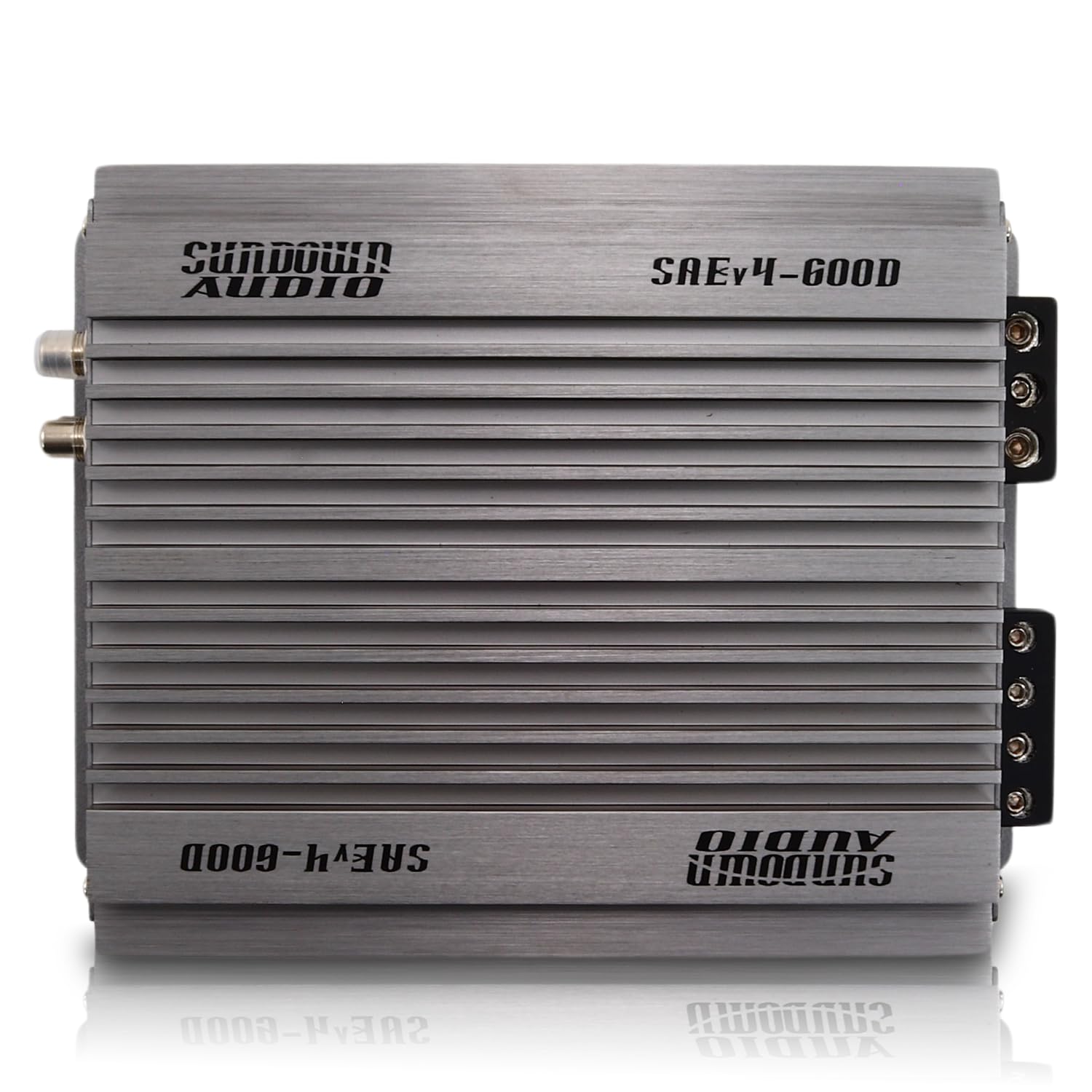 Sundown Audio Class D SAEv4-600D Monoblock Car Subwoofer Amplifier - 600W RMS @ 1 Ohm - Heavy Duty Heat Sink, Variable Lowpass/Subsonic Filters, Phase Control, Remote with Clip Indicator