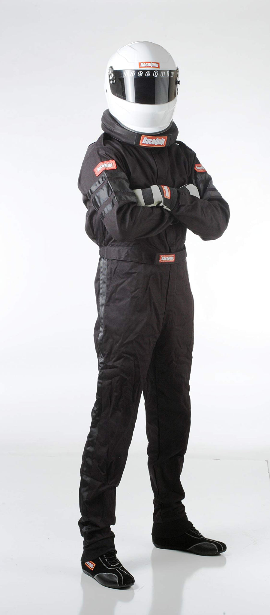110005RQP RaceQuip® 110 Series 1-Pc Driving Suit - SFI 3.2A/1 - Large - Black