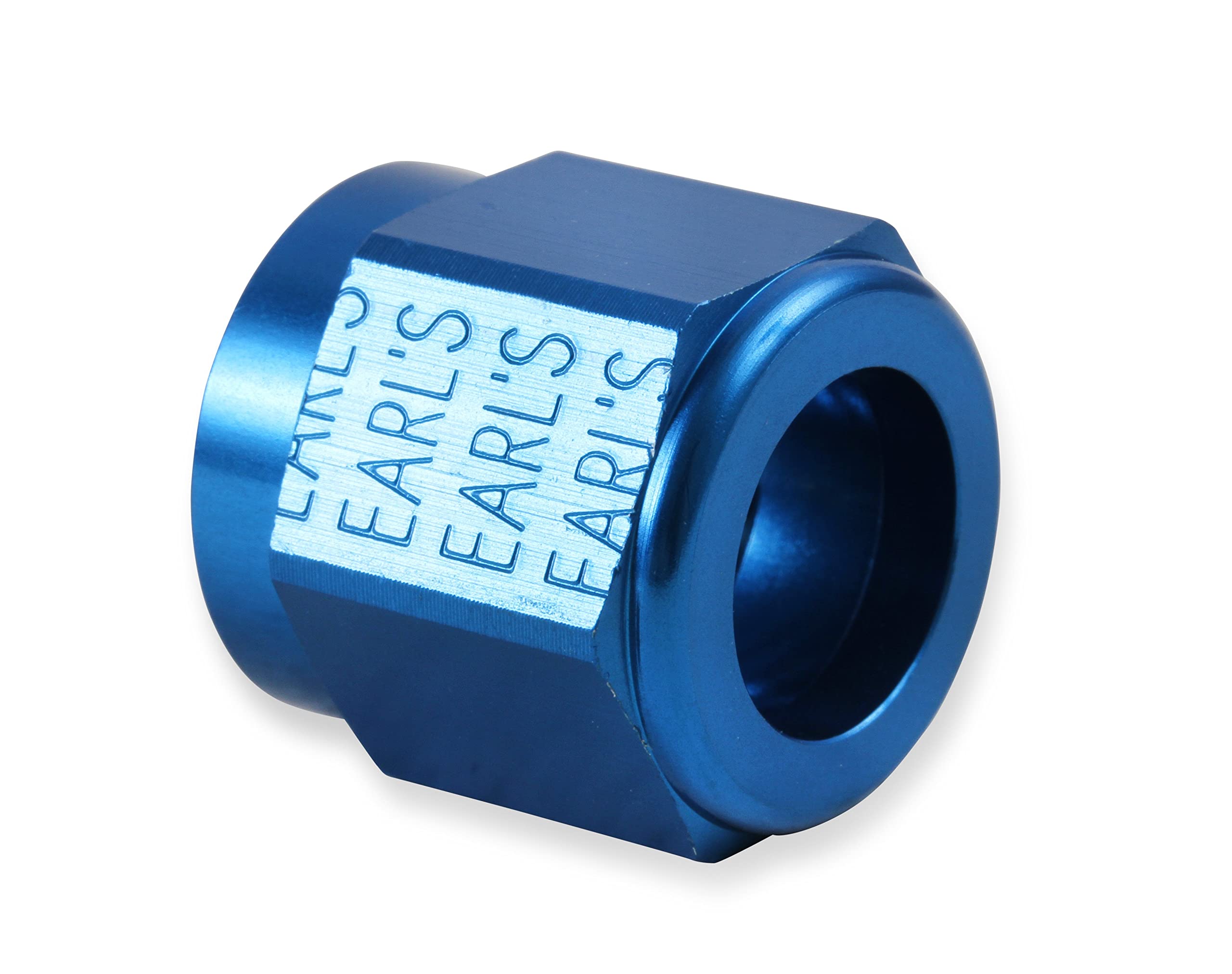 700116ERL Earl's Auto-Crimp Hose End - Straight - Size -16 - Blue