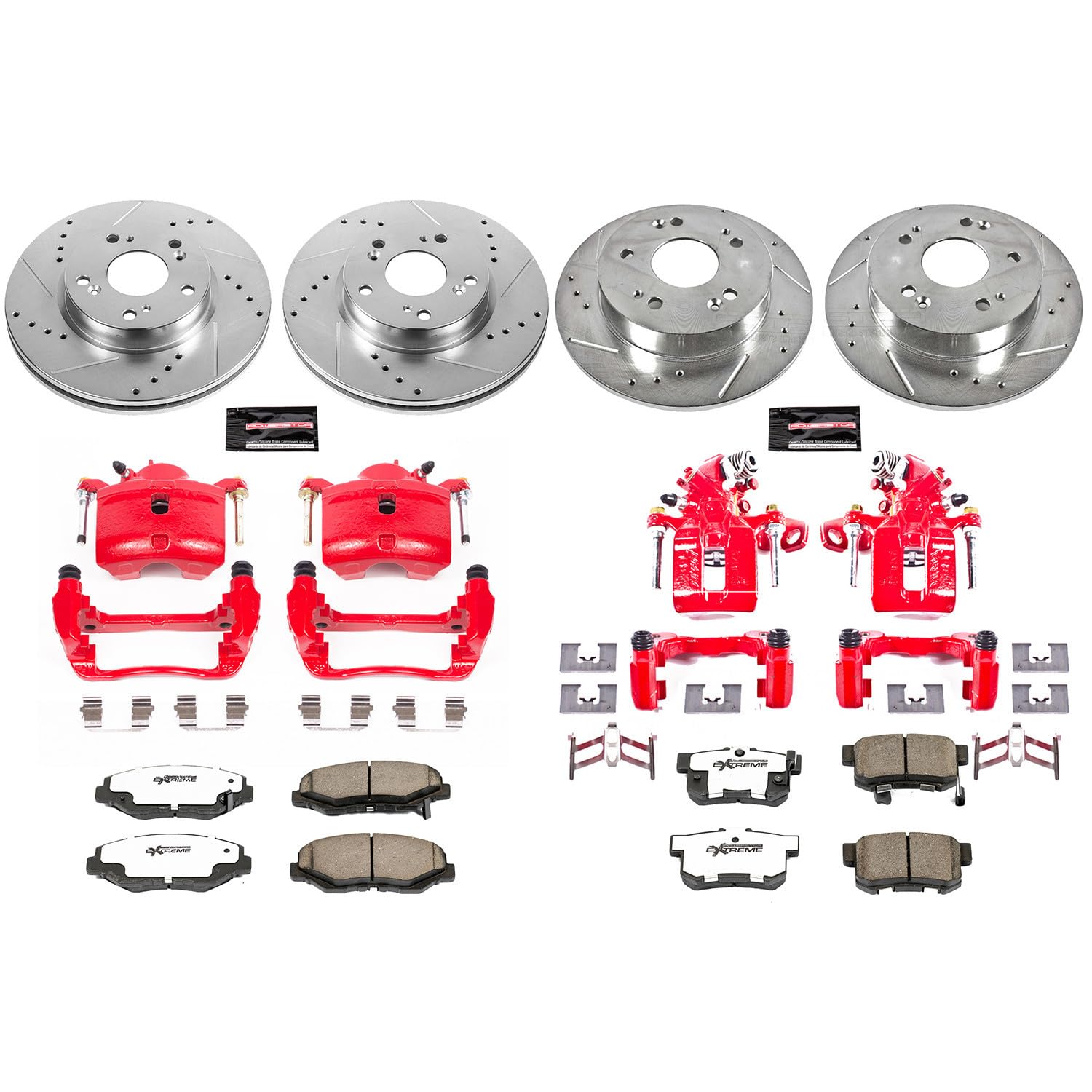 Power Stop Z26 KC6942-26 Front & Rear Brake Kit Acura For Acura ILX 2013 [Model Specific]