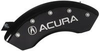 MGP Caliper Covers Black Powder Coat Finish 39002SACUBK Engraved Caliper Cover with Silver Characters, Set of 4 Acura/Acura