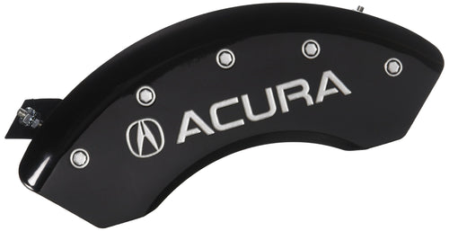 MGP Caliper Covers Black Powder Coat Finish 39002SACUBK Engraved Caliper Cover with Silver Characters, Set of 4 Acura/Acura