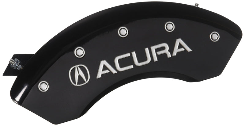 MGP Caliper Covers Black Powder Coat Finish 39002SACUBK Engraved Caliper Cover with Silver Characters, Set of 4 Acura/Acura