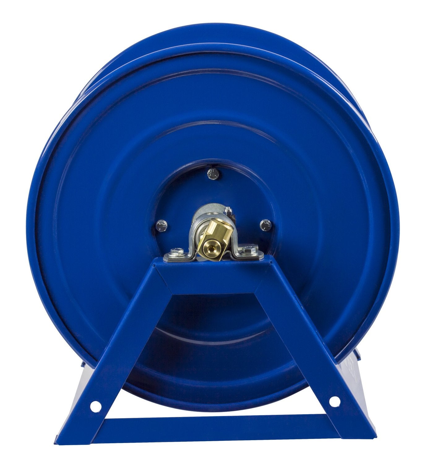 1125-5-100 Coxreels Hand Crank Steel Hose Reel, 1125 Series – ¾” x 100’, 3,000 PSI - Heavy Duty All Welded Steel A Frame - Adjustable Tension Break – Made in the USA, Blue