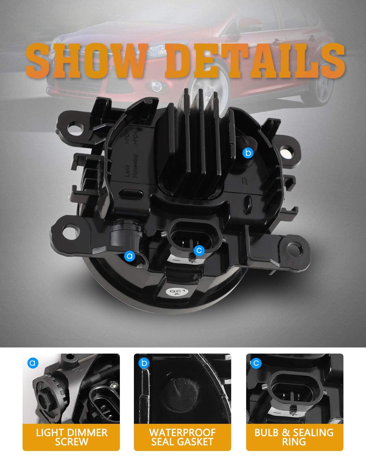 Winjet Compatible with 05-16 lincoln 07-15 ford 10-15 acura 12-17 honda 05-19 nissan