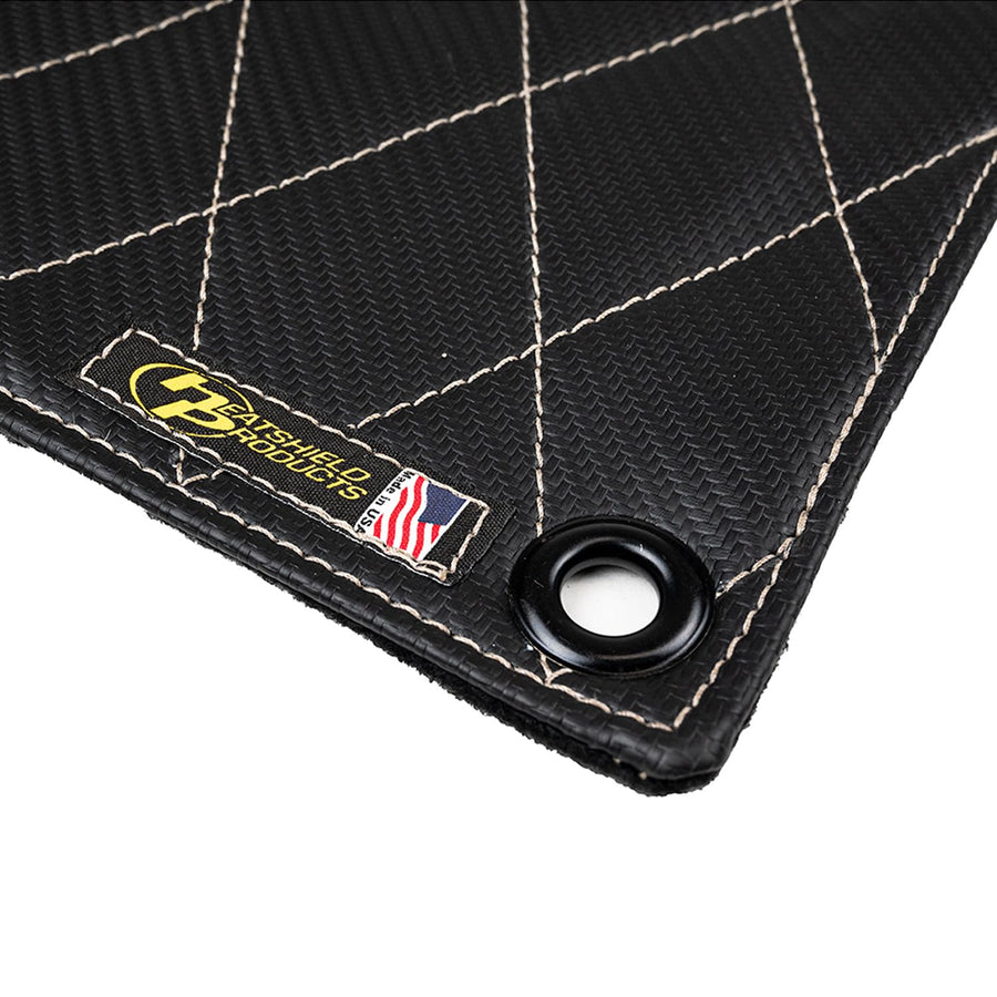 Heatshield Products 914014 Stealth Floor Shield 24in X 36in .25in Thick with Grommets Floor Mat Stealth Floor Shield 1/4in X 24in X 36in Grommets