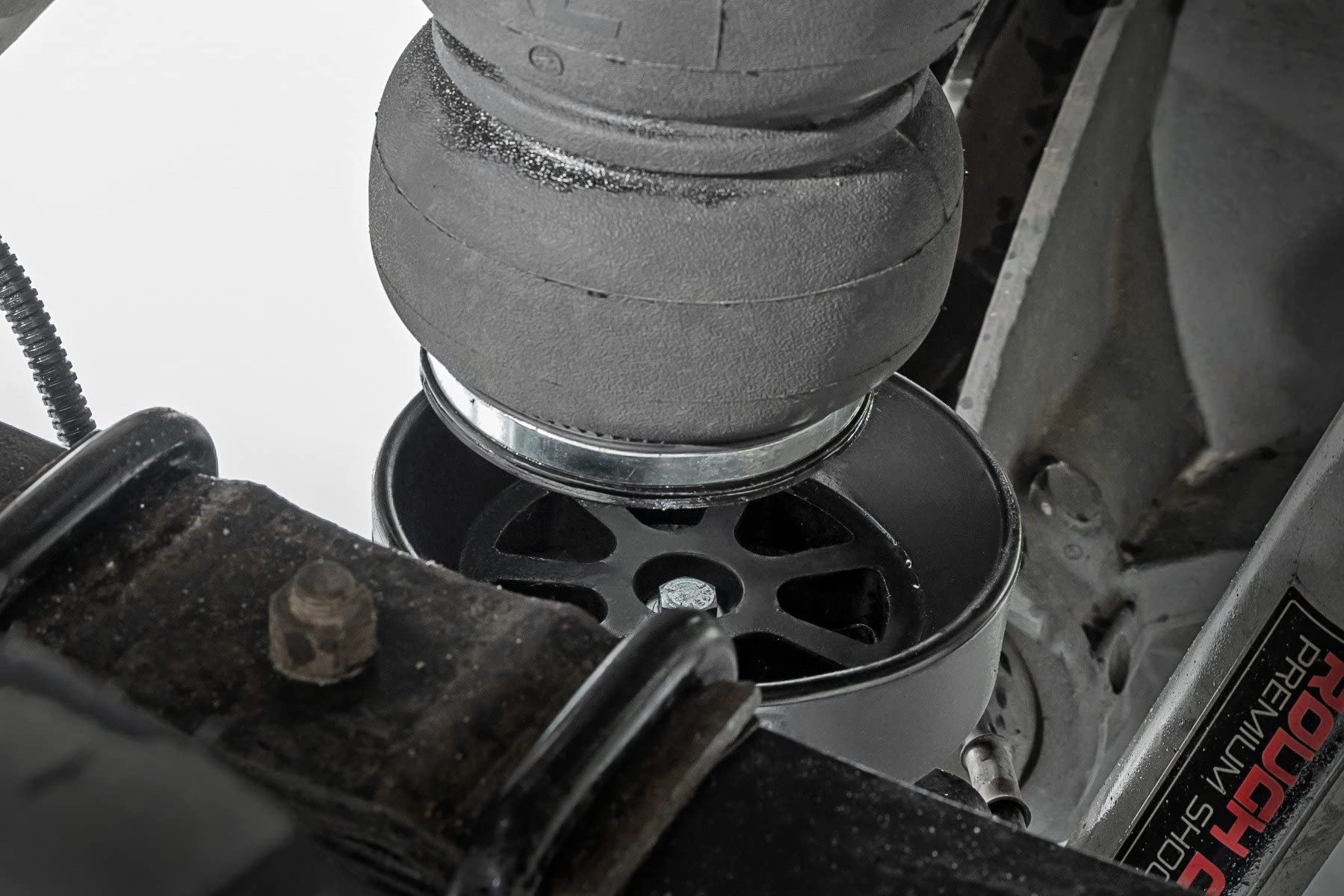 Rough Country Air Spring Cradle Kit - Universal Fit for Convulated Air Bags Under 4.11"