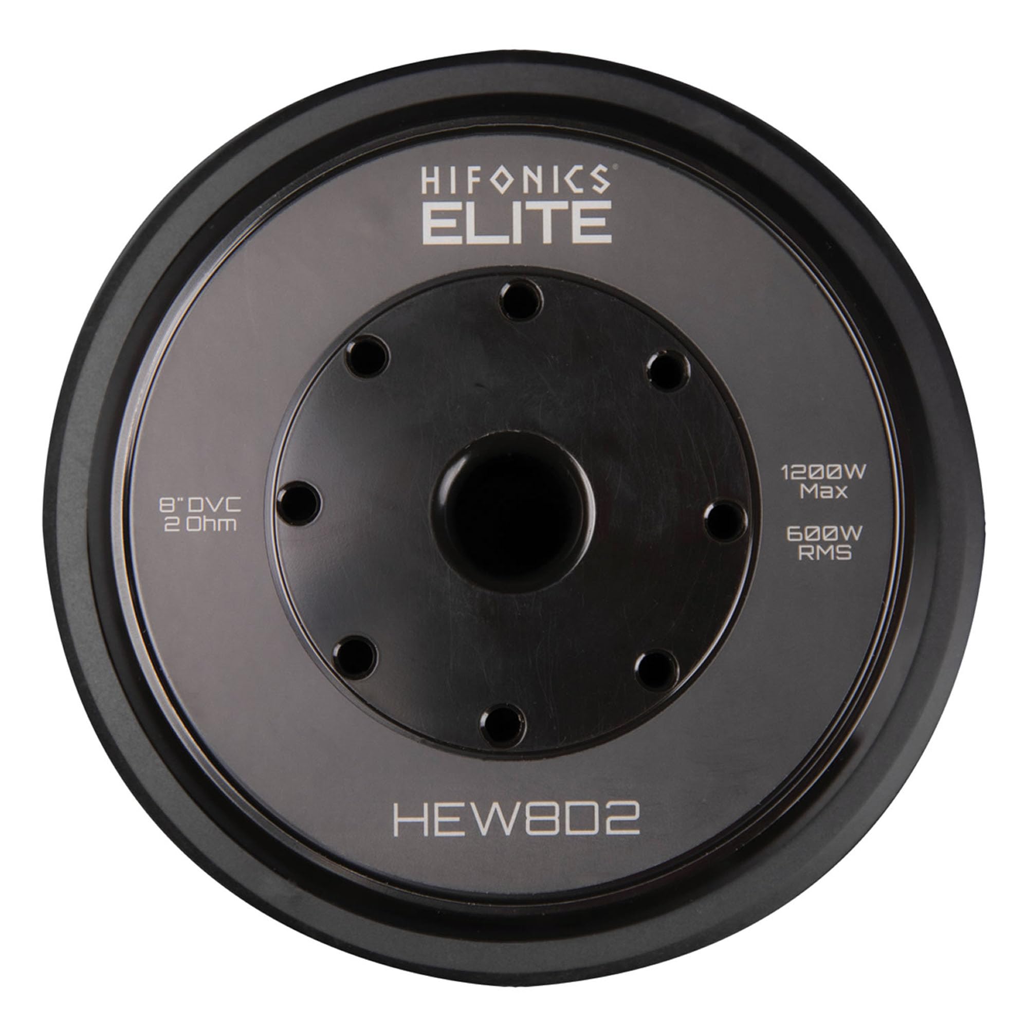 8 Inch Hifonics Elite Car Mount Subwoofer with Dual 2 Ohm Voice Coil Speaker 1200 Watt Peak Power Mobile Amplifier System, Black
