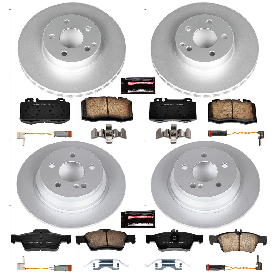 Power Stop CRK4512 Z23 Evolution Geomet Coated Brake Kit Front and Rear For Mercedes-Benz E350 2006 [Model Specific]
