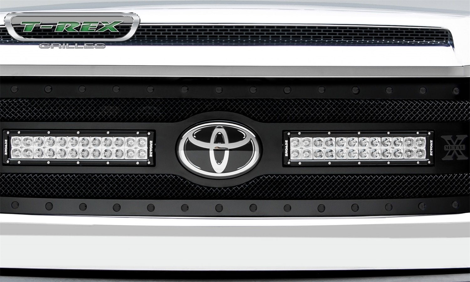 Stealth Torch Grille 2018-2021 Tundra, Black, 1 Pc, Replacement, Black Studs with (2) 12" LEDs, Does Not Fit Vehicles with Camera - PN #6319661-BR