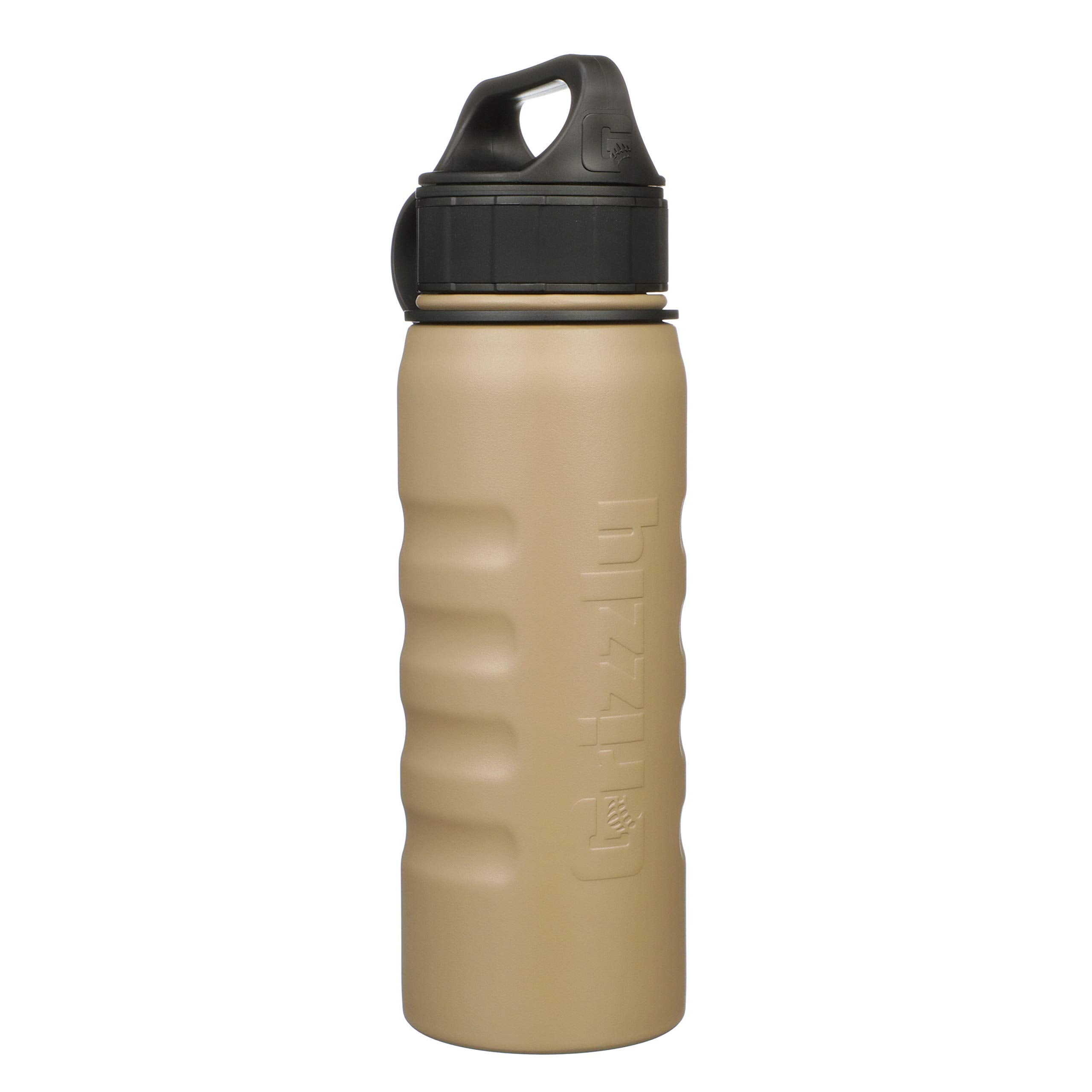 20 oz Grizzly Grip Water Bottle | Vacuum Insulated | Stainless Steel with Insulated Lid | For Gym Women Men Beach Camping Hiking Fishing Hunting Sports | October Marsh