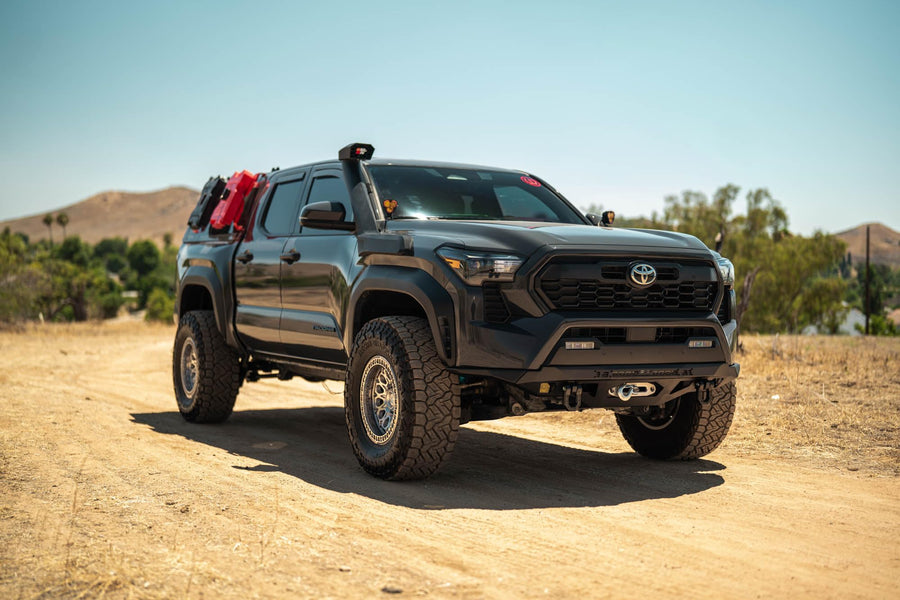 Offroad DV8 Spec Series Front Bumper for 2024-2025 Toyota Tacoma | High-Clearance Design | Heavy-Duty Winch Mount | 20" Light Bar Mount | Pair of D-Ring Mounts | (2) 3" Pod Light Mounts | Steel