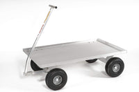 Commercial Grade Aluminum Pull Wagon-Lightweight-No Rust-Made in USA