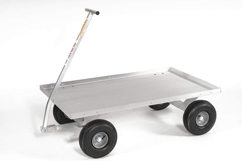 Commercial Grade Aluminum Pull Wagon-Lightweight-No Rust-Made in USA