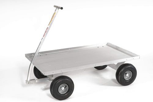 Commercial Grade Aluminum Pull Wagon-Lightweight-No Rust-Made in USA