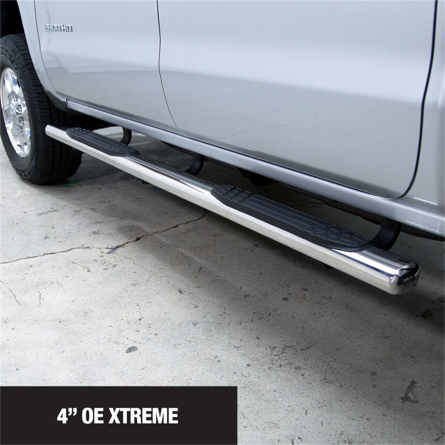 4" Go Rhino OE Xtreme Side Steps | 80" Stainless Steel, Polished | 640080PS