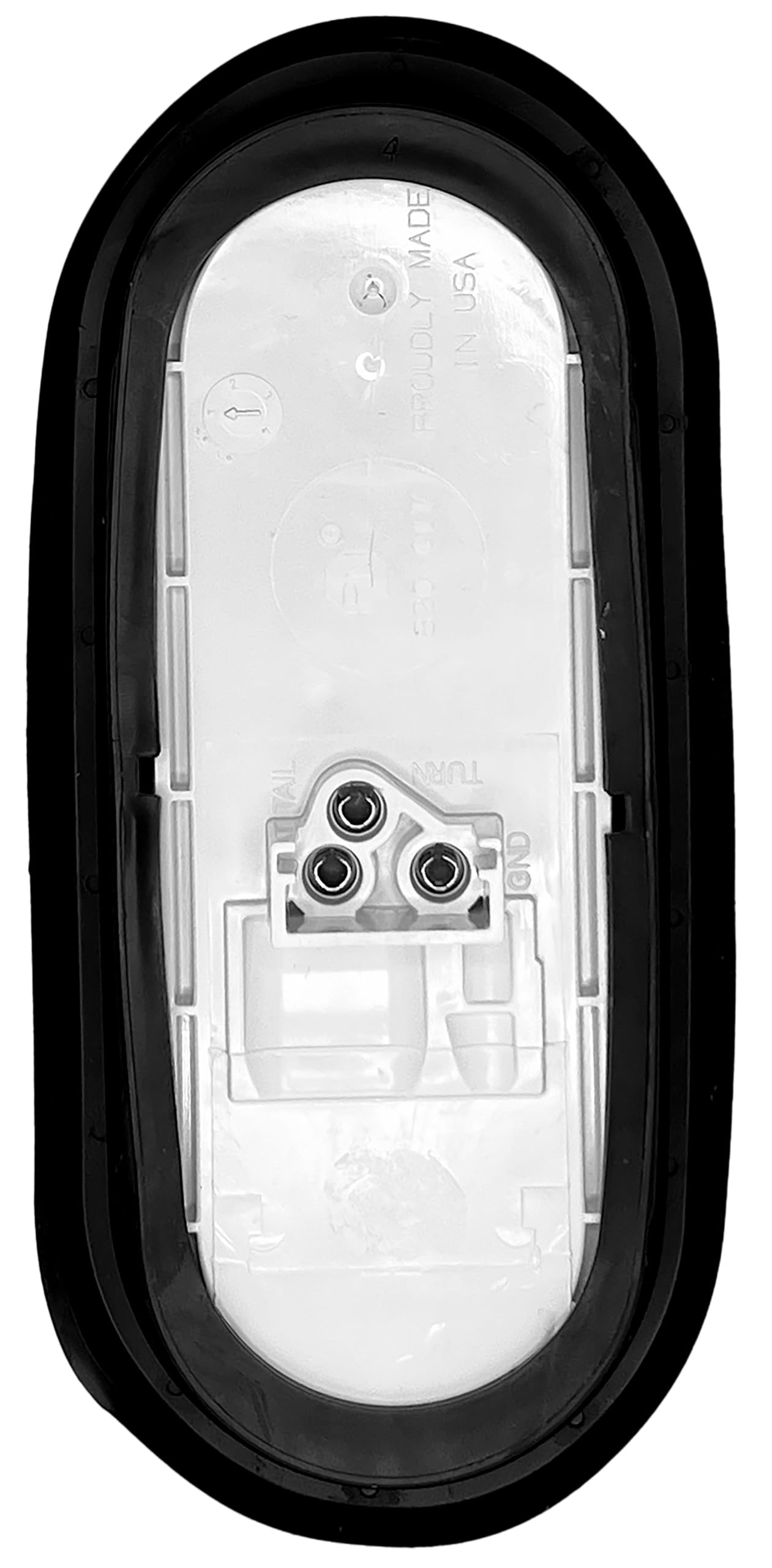 Oval Tail Light RV Designer L980, LED Stop/Turn/Tail, Grommet-Mount Kit, 6.5″X2.25″