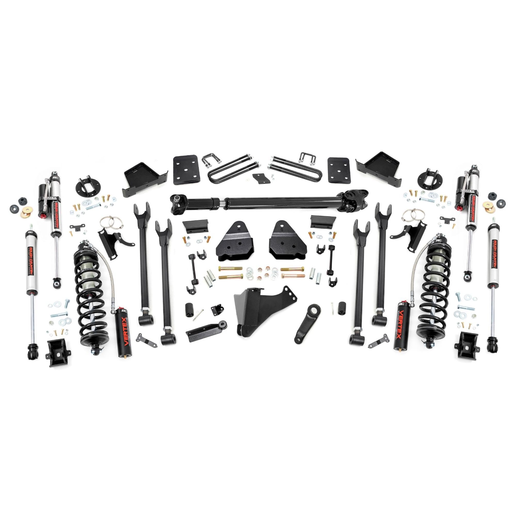 6" Rough Country Coilover Lift Kit for 17-22 Ford Super Duty | 4 Link - 50759