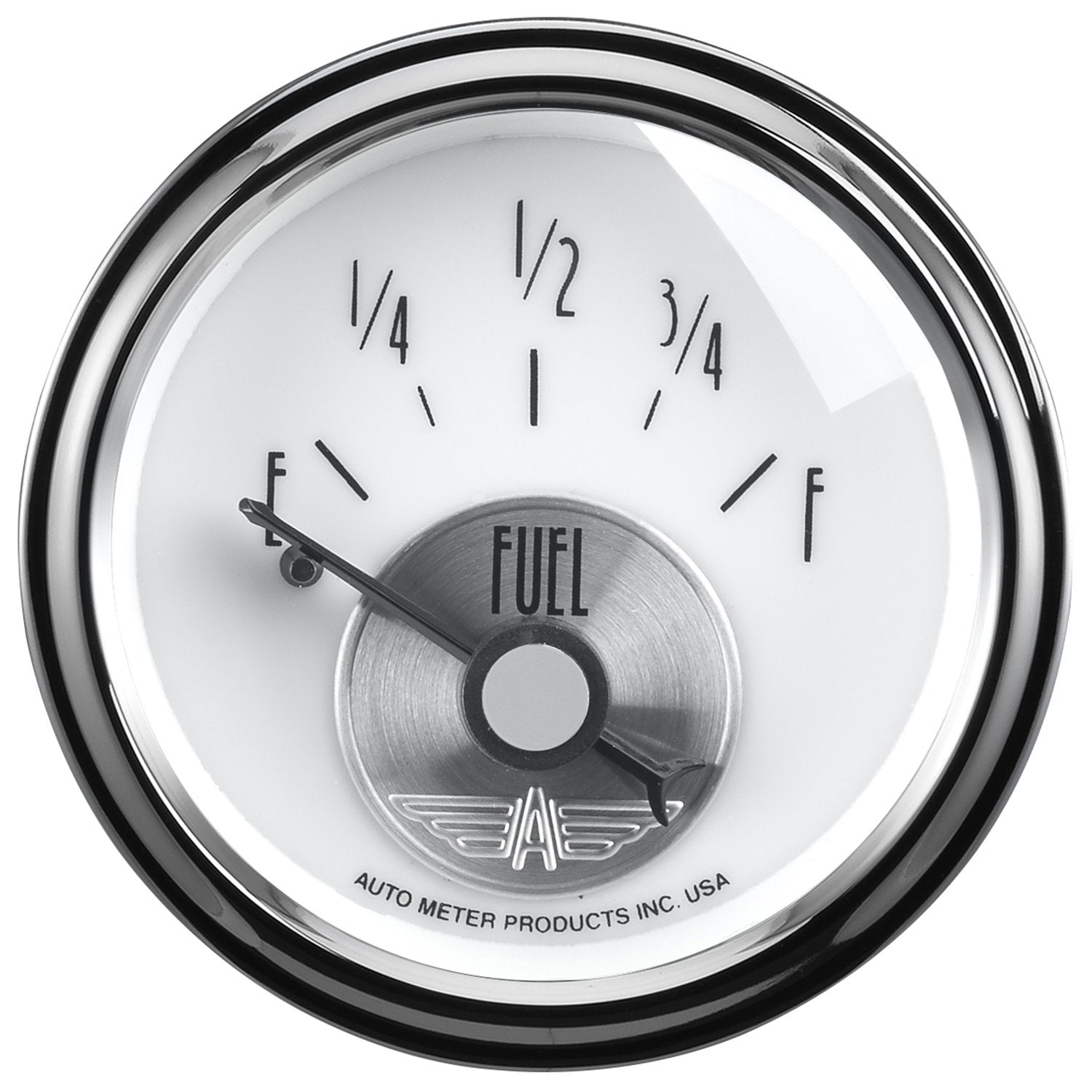 Auto Meter Prestige Pearl 2018 2-1/16" Fuel Level Gauge (240 Ohm E-33 Ohm F, 52.4mm)