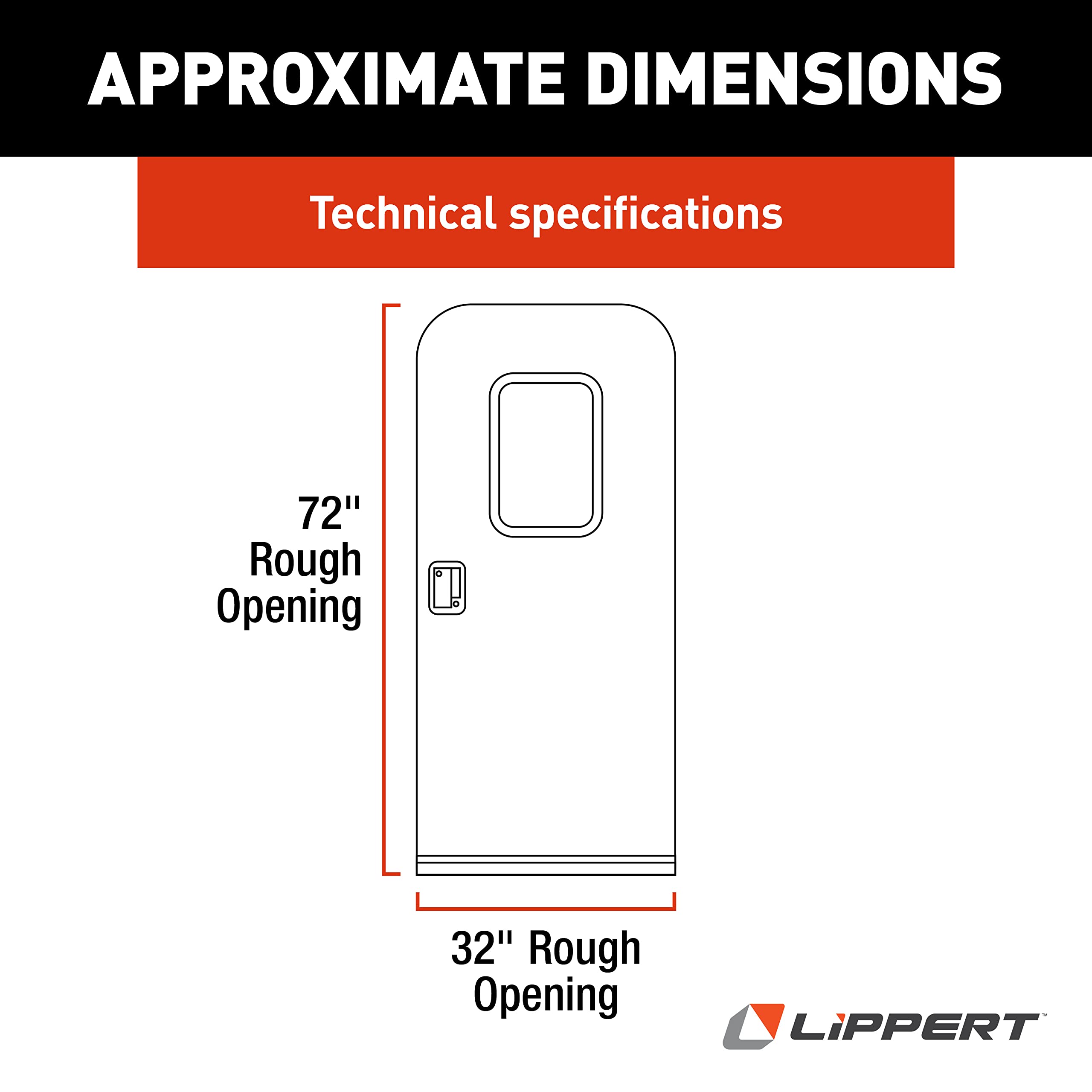 RV Radius Entry Door with Right Hinge and Screen Door
