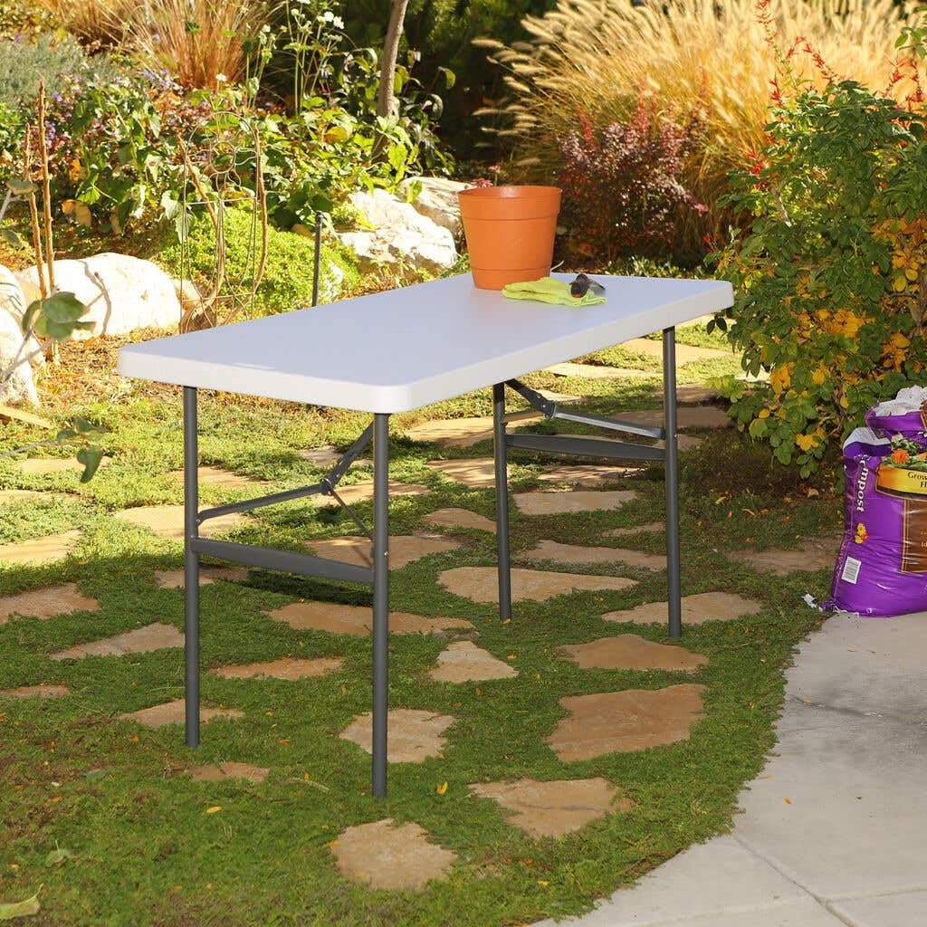 2940 Lifetime Products Fold Table, 24 by 48, White