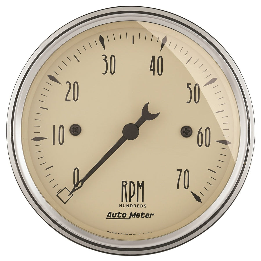 AUTO METER Electric Antique Beige Tachometer 3.125 in. 1898