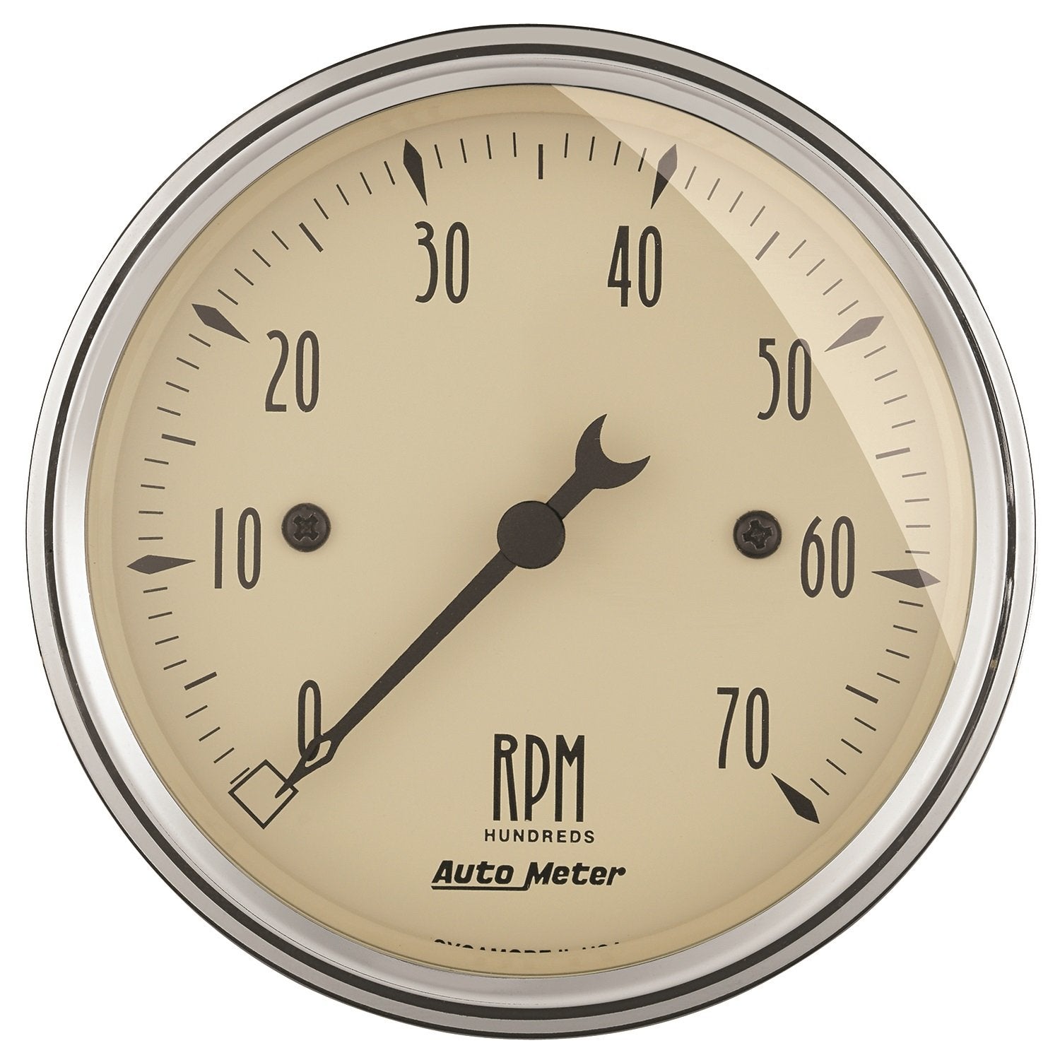 AUTO METER Electric Antique Beige Tachometer 3.125 in. 1898