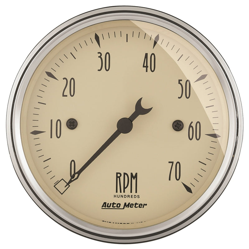 AUTO METER Electric Antique Beige Tachometer 3.125 in. 1898