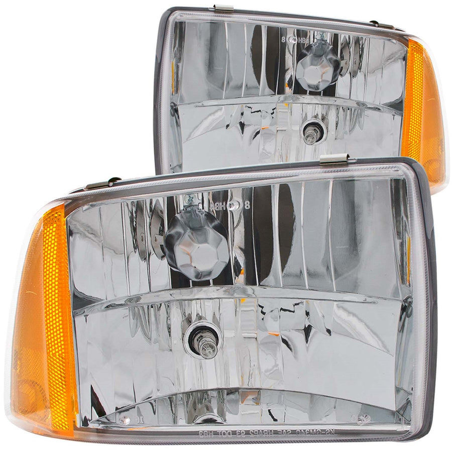 Chevrolet Blazer Anzo USA 111078 Crystal Clear With Amber Reflectors Headlight Assembly - (Sold in Pairs)