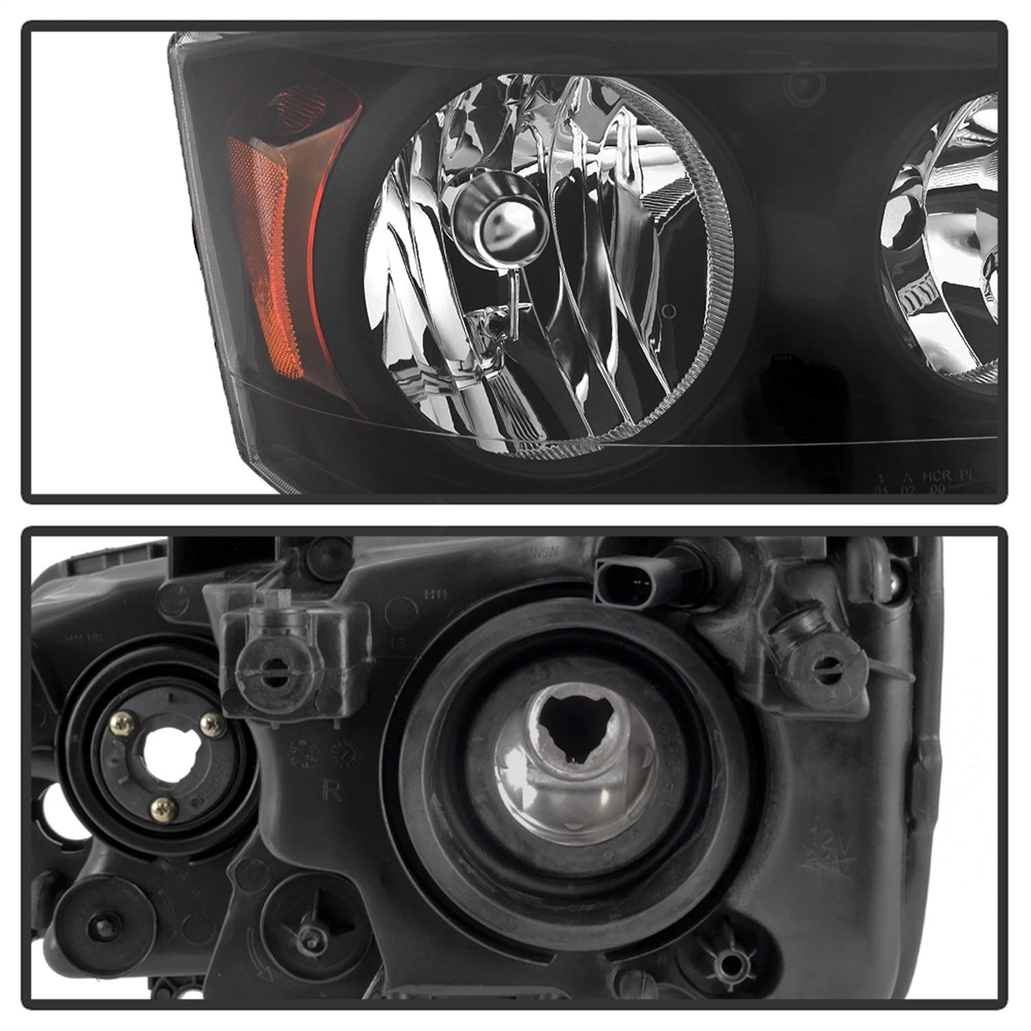 OEM Style Xtune Headlights (HD-JH-CHRTC08-AM-BK)