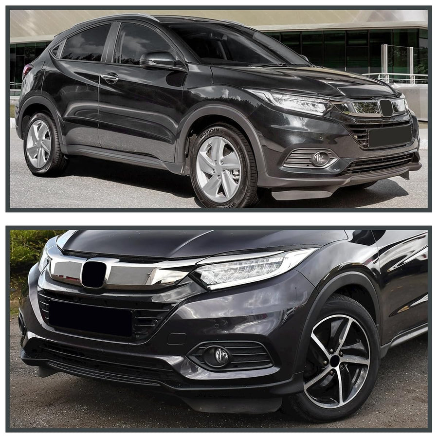 Chrome Driving Fog Lights + H8 Bulbs + Switch SPEC-D TUNING Compatible with 2019-2020 Honda HR-V HRV L+R Pair Assembly
