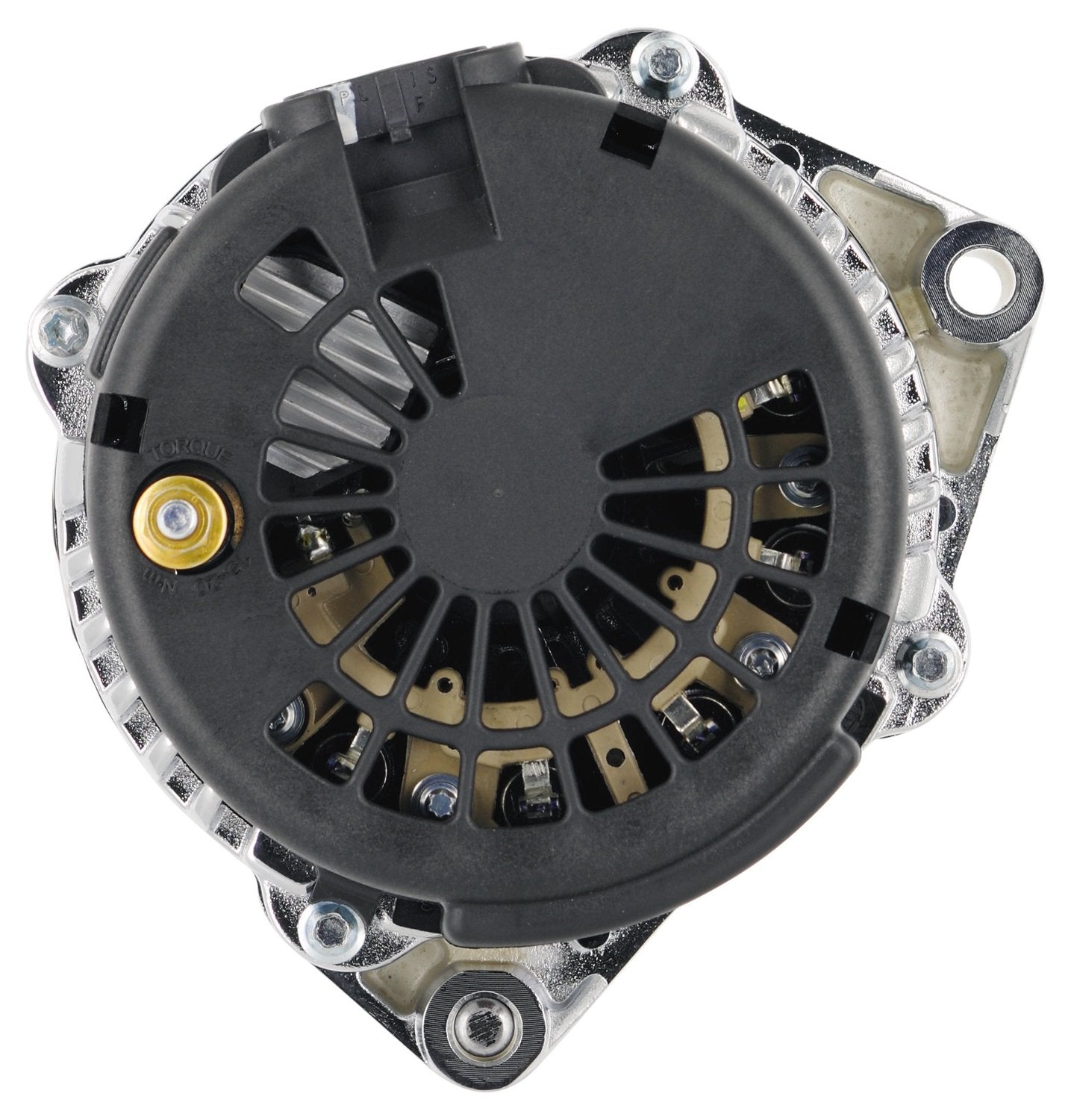 Chrome Powermaster 18247 Alternator (AD230 120A 6 Groove Pulley OE Hookup PLFS)
