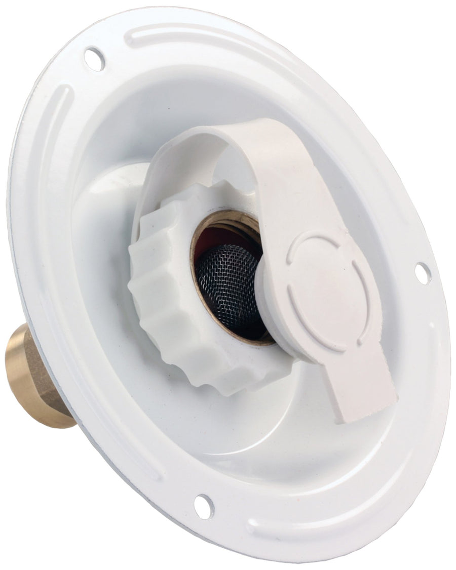 City Water Dish JR Products - 1/2" MPT, White